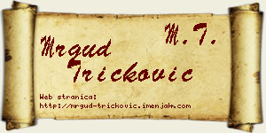Mrgud Tričković vizit kartica